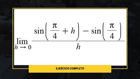 Ejercicio De Limites Trigonom Tricos Introducci N A Derivadas Por