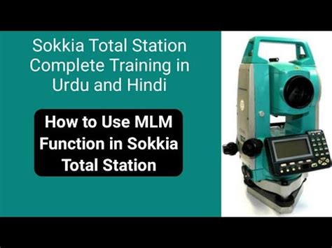 How To Use Missing Line Measurement MLM Function Sokkia Total