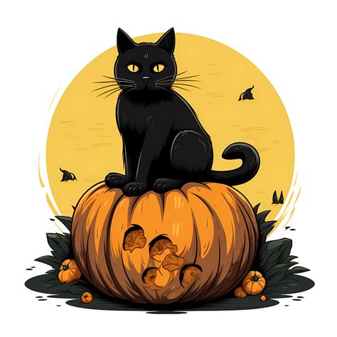 Halloween Black Cats Clip Art