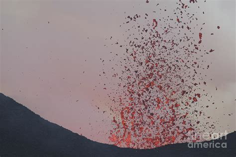 Lava Bombs Expelled During A Basaltic Photograph by Richard Roscoe ...