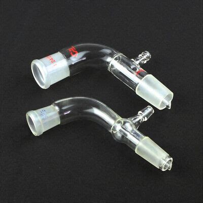 Glass Vacuum Tube Glassware Chemistry Bend Take Off Adapter Lab Ebay