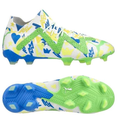 Puma Future Ultimate Fg Ag Neymar Jr Instituto Wit Blauw Geel Groen