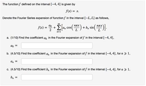 Solved The Function F Defined On The Interval 4 4 Is