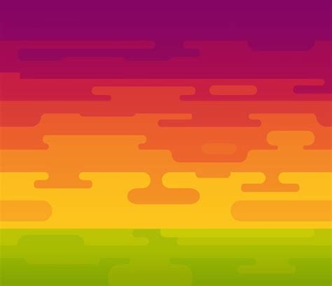 Fondo Colorido Vectorial De Puesta De Sol Con Cielo Naranja Caliente Y