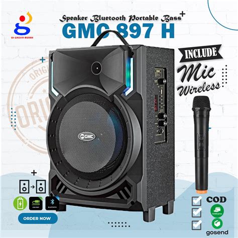 Jual Speaker Bluetooth Portable Gmc H Teckyo C Inch Sni