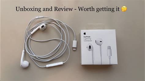 Apple Earpods Lightning Connector Unboxing And Review Worth Buying Youtube