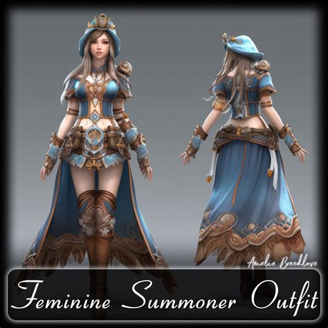 Artstation 200 Feminine Summoner Outfit Reference Pack 4k V143