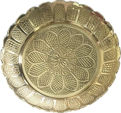 Amazon Parijat Handicraft Brass Embossed Floral Design