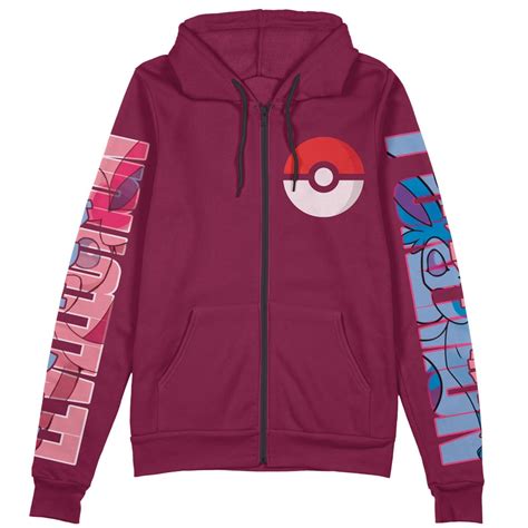 Sylveon Pokemon Streetwear Zip Hoodie Jacket Anime Ape