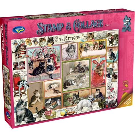 Holdson Puzzle Stamp Collage Pc Kittens Holdson Limited Nz