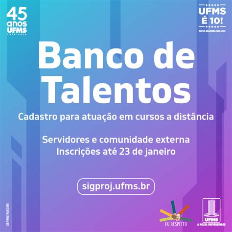 Inscri Es Abertas Para O Cadastro No Banco De Talentos De Cursos De