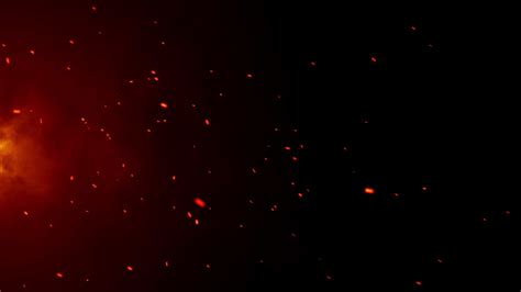 Burning Red Hot Sparks Background Animation Fiery Red Sparks Floating Left To Right Full HD