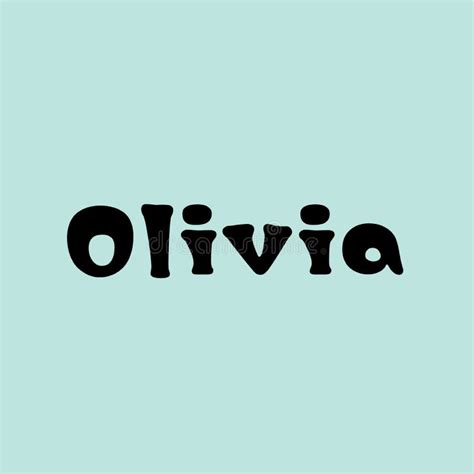 The Female Name Is Olivia Background With The Female Name Olivia