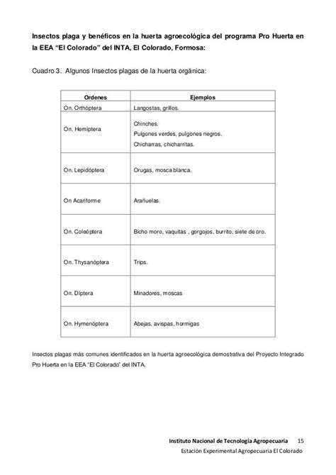 Insectos Identificacion Insectos Y Control Orgánico