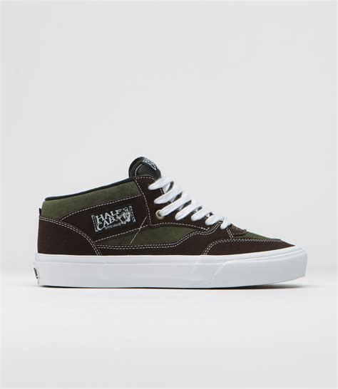 Vans Skate Half Cab 92 Vcu Shoes Dark Brown White Flatspot