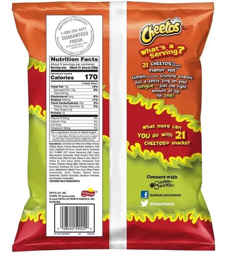 Cheetos Crunchy Flaming Hot Con Limon En Venta En Atotonilco El Alto