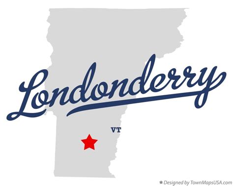 Map of Londonderry, VT, Vermont