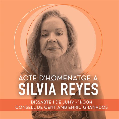 La Fundació Enllaç y Encara en Acció promueven un homenaje Silvia Reyes