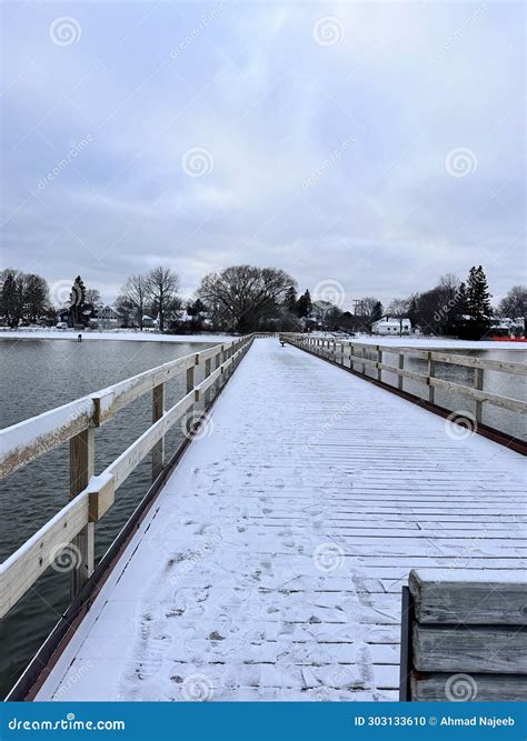 Winter in Alpena MI USA stock photo. Image of alpena - 303133610