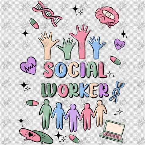 Social Worker Digital Art By Maliassmallbusiness Artistshot Social Work Books Social Worker