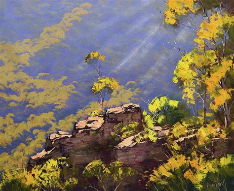 Above The Valley Painting By Graham Gercken Pixels