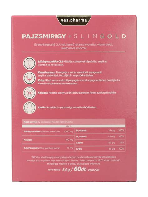 Yespharma Pajzsmirigy Slim Gold Kapszula 60 Db