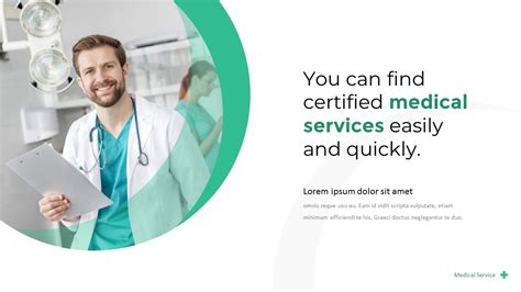 Medical Service Pitch Deck Powerpoint Templates