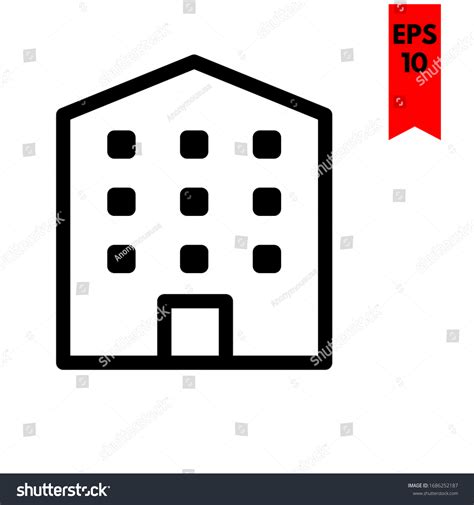 Illustration Building Flat Icon Stock Vector (Royalty Free) 1686252187 | Shutterstock