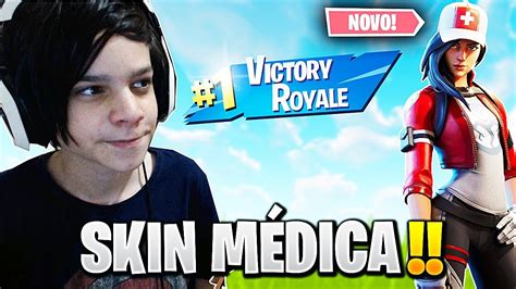 Mitei Com A Nova Skin Da MÉdica No Fortnite Youtube