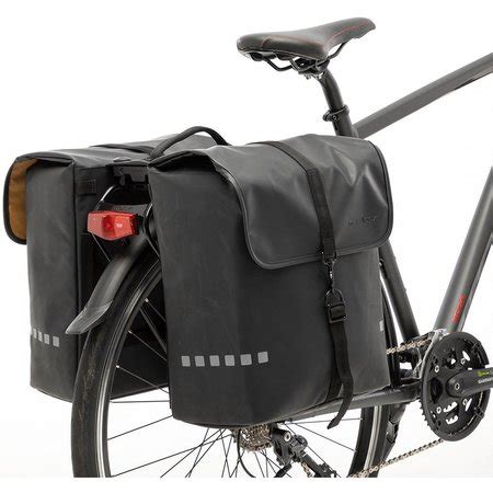 New Looxs Dubbele Fietstas Odense Double Racktime 39L Black Fietstas