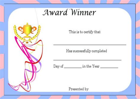 13 Winner Certificate Templates Ms Word Excel And Pdf Formats