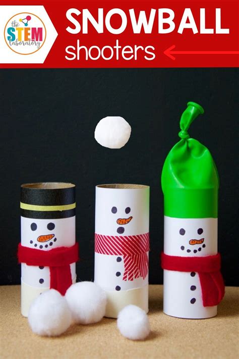 Snowball Shooters Christmas Stem Activities Winter Activities For