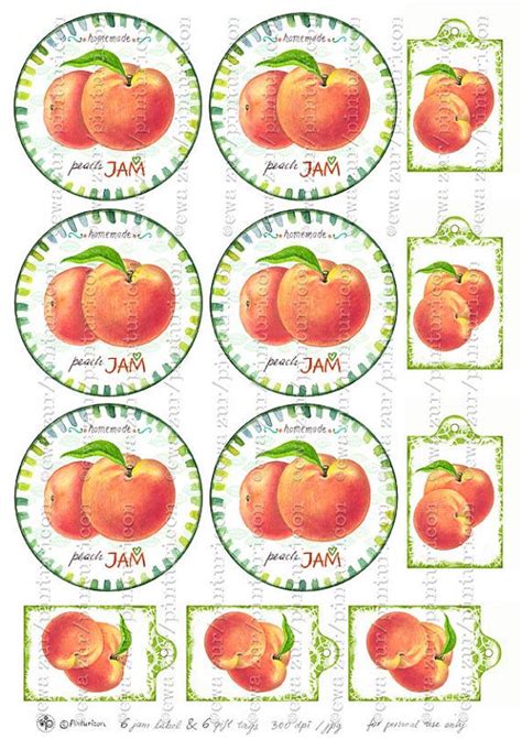 Free Printable Peach Jam Labels Printable Templates