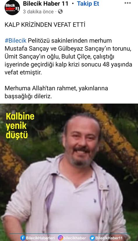 Kalp Krizleri Heart Attacks on Twitter Bilecik te 48 yaşındaki