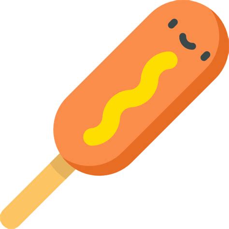 Corndog Iconos Gratis De Comida