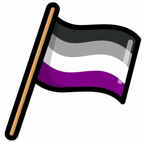 Asexual Flag Sign Lgbt Gender Flags Pride Flag Icon Download On Iconfinder