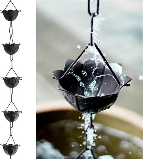 Amazon.com: Rain Chains,Hanging Rain Chain, Petals Rain Guide Chains