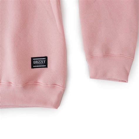 Moletom Grizzly Careca OG Bear Crewneck Rosa Preto Steezy