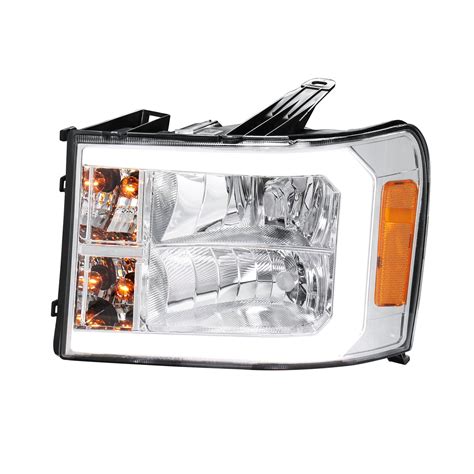 Led Drl Headlight Sequential Turn Signal For 07 14 Gmc Sierra 1500 2500hd 3500hd Ebay