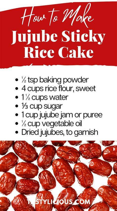 How To Make Jujube Sticky Rice Cake Tastylicious Sticky Rice Cake