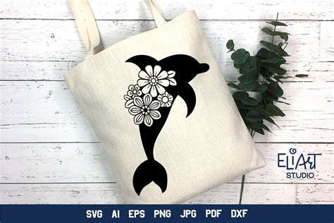 Dolphin SVG Silhouette Graphic by EliArt Studio · Creative Fabrica