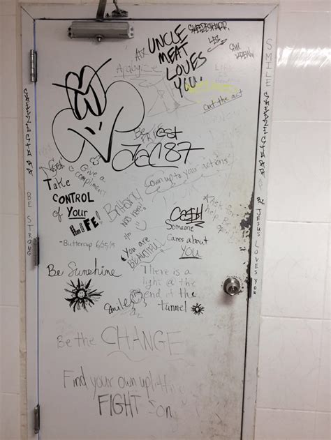 Gas station bathroom graffiti off the interstate : r/Unexpected