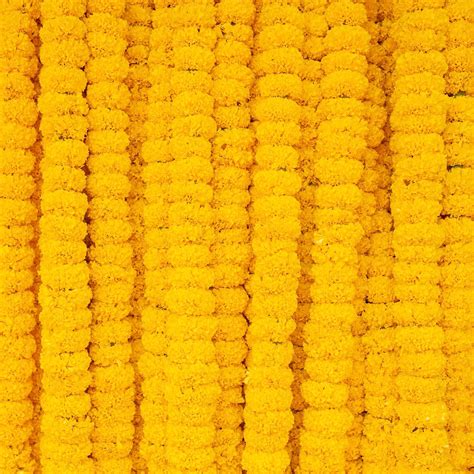 Tigeen 60 Pcs Marigold Garland for Decoration 4 Feet Artificial ...