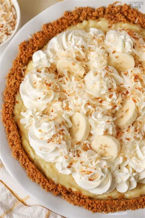 Coconut Banana Cream Pie Celebrating Sweets