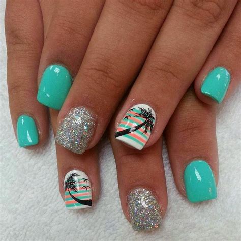 Pin By Blanca Puchades On Nails Beach Nails Toe Nails Tropical Nails