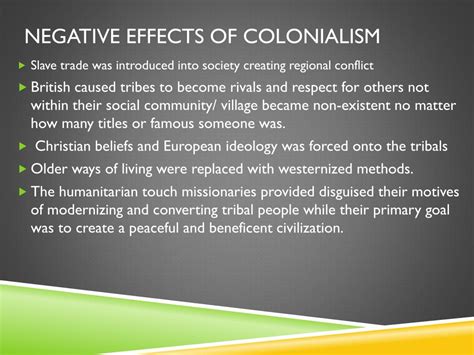 Colonialism Impact On Africa