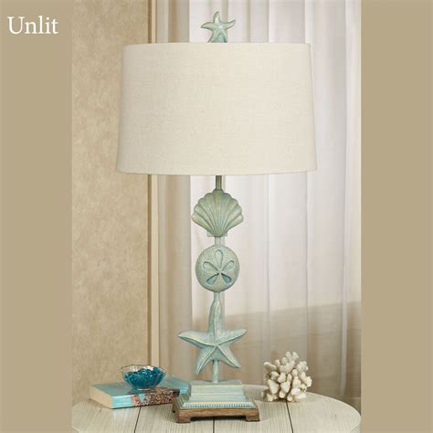 Cape Coral II Light Blue Coastal Table Lamp