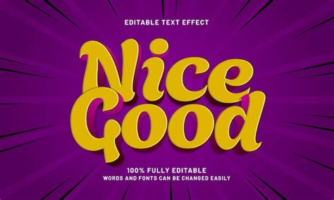 premium vector nice good editable text effects   kids  play theme