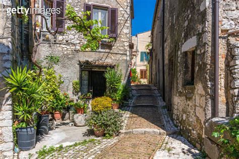 The Beautiful Village Of Castro Dei Volsci Near Frosinone Lazio