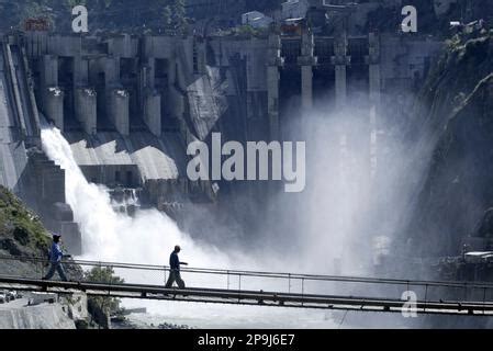 Baglihar dam on Chenab river, known as Baglihar Hydroelectric Power ...